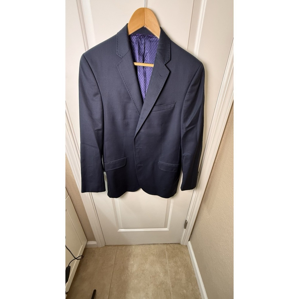 Ted Baker Navy Blazer with Purple Lining
